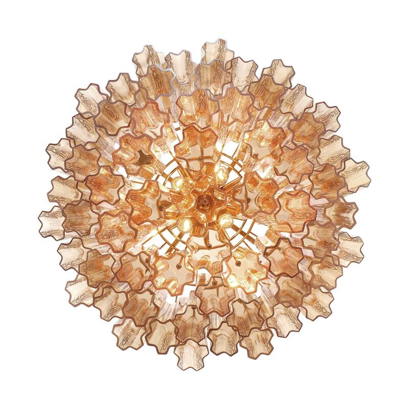 Crystorama Lighting Group ADD-312-AM Addis 12 Light 27" Wide Waterfall