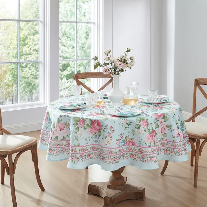 Vintage Floral Garden Tablecloth
