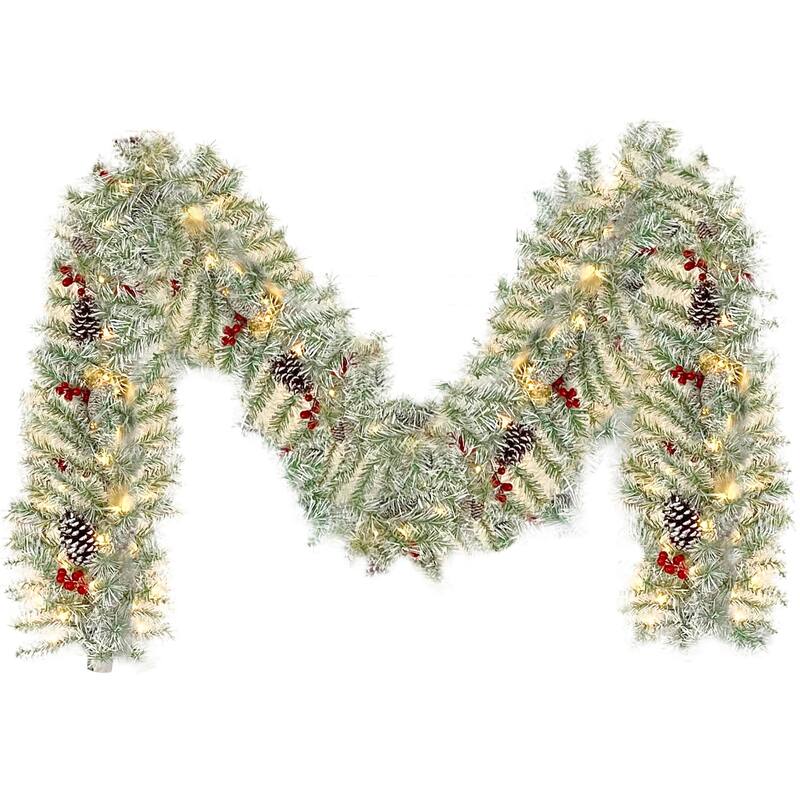 Pre-lit Xmas Tree Artificial Christmas 4-Piece Set