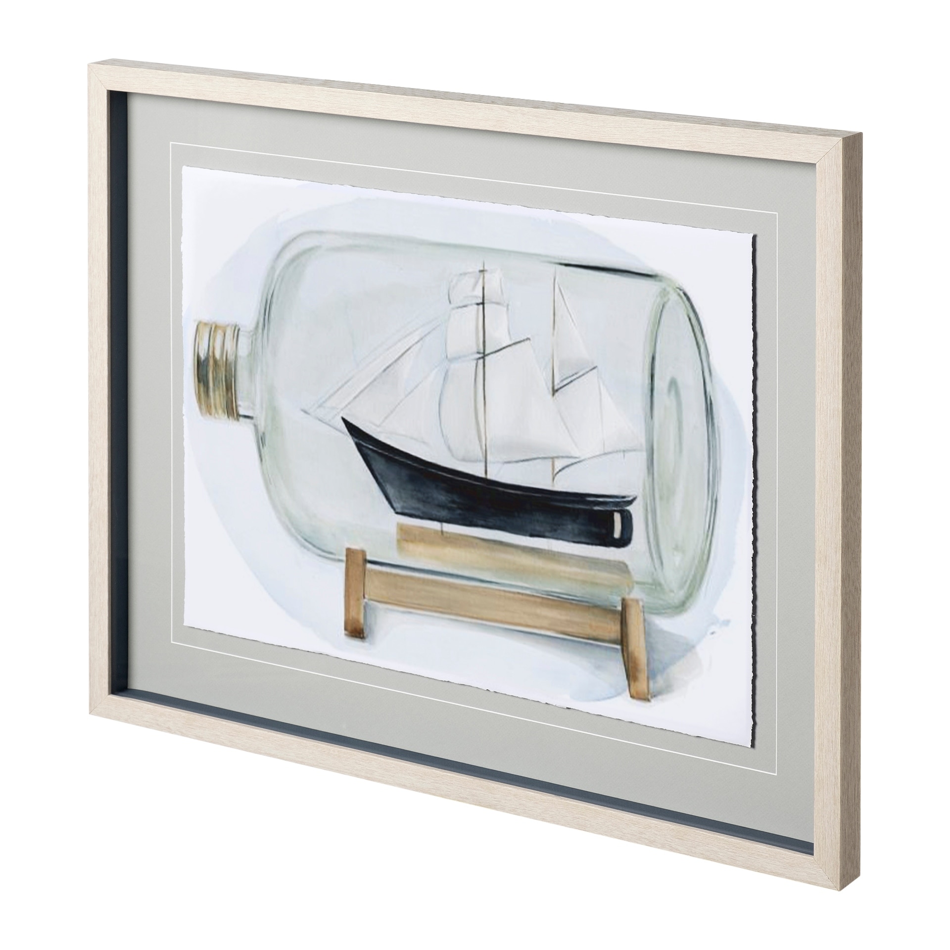 Mercana Sail the Seas II by Jennifer Paxton Parker a Framed Art Print Matted under Glass