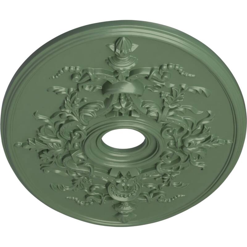 30 3/4"W x 21/14"H x 3 7/8"ID x 1 5/8"P Alexa Ceiling Medallion