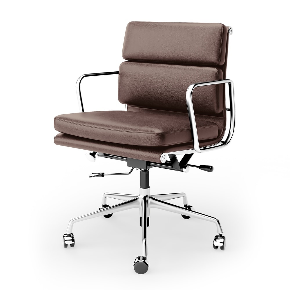 Executive Chair Upholstered Leather Ergonomic Adjustable Office Chair