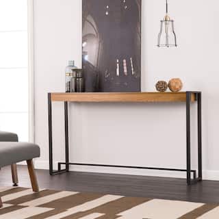 SEI Furniture Macen Modern Narrow Industrial Console Table