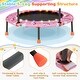 preview thumbnail 5 of 8, Gymax 36'' Mini Toddler Trampoline w/ LED Bluetooth Speaker Detachable