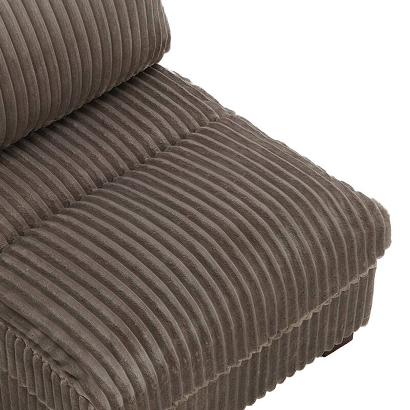 Plush Faux Fur Accent Sofa Chair