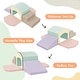 preview thumbnail 13 of 25, Soft Foam Playset for Toddlers, Single-Tunnel Foam Climber for Kids, Indoor Active Play Structure with Slide Stairs and Ramp