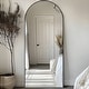 preview thumbnail 73 of 74, Modern Arched Full Length Aluminum Alloy Floor Mirror Standing Mirror
