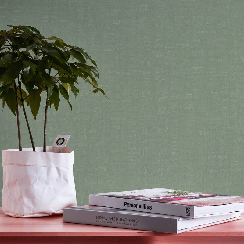 Galerie Wallcoverings Fusion Collection Linen Effect Textured Non-woven Matte Wallpaper Roll