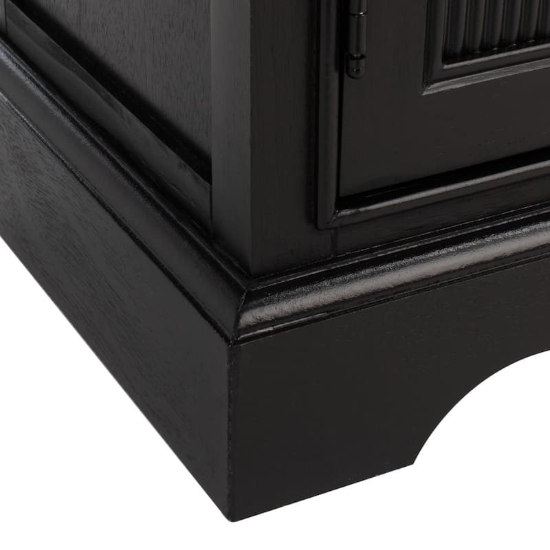 SAFAVIEH Carolyne Distressed White 2 Door 3-Drawer Sideboard. - 45" W x 11" D x 30" H - 45Wx11Dx30H