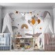 preview thumbnail 2 of 4, Premium Wallpaper Wall Mural - Whimsical Sky Friends