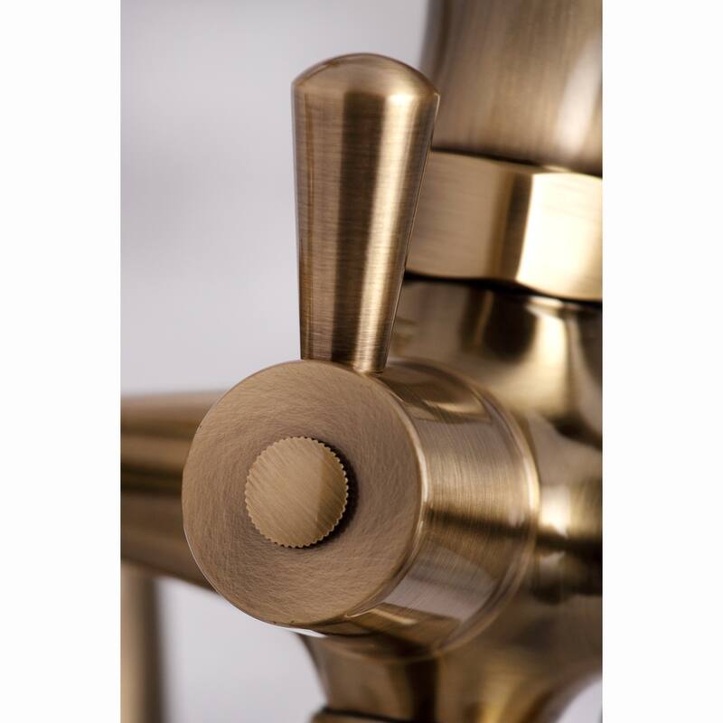 Kingston Brass Essex 6-inch Centers Deck Mount Faucet/ Hand Shower for Clawfoot Tub