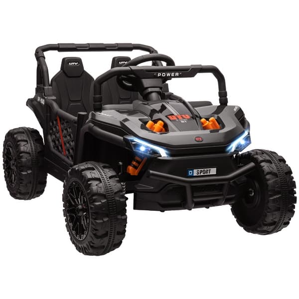 slide 2 of 30, 12V Kids Electric Ride-On Car with Dual Motors, Remote Control, Suspension & Interactive Features Black