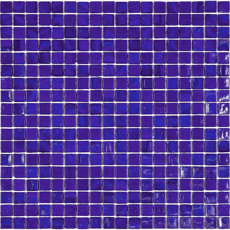 Apollo tile 12" x 12" Skosh Glossy Royal Blue Glass Tile (18.69 sq ft/case) - 20 Pack