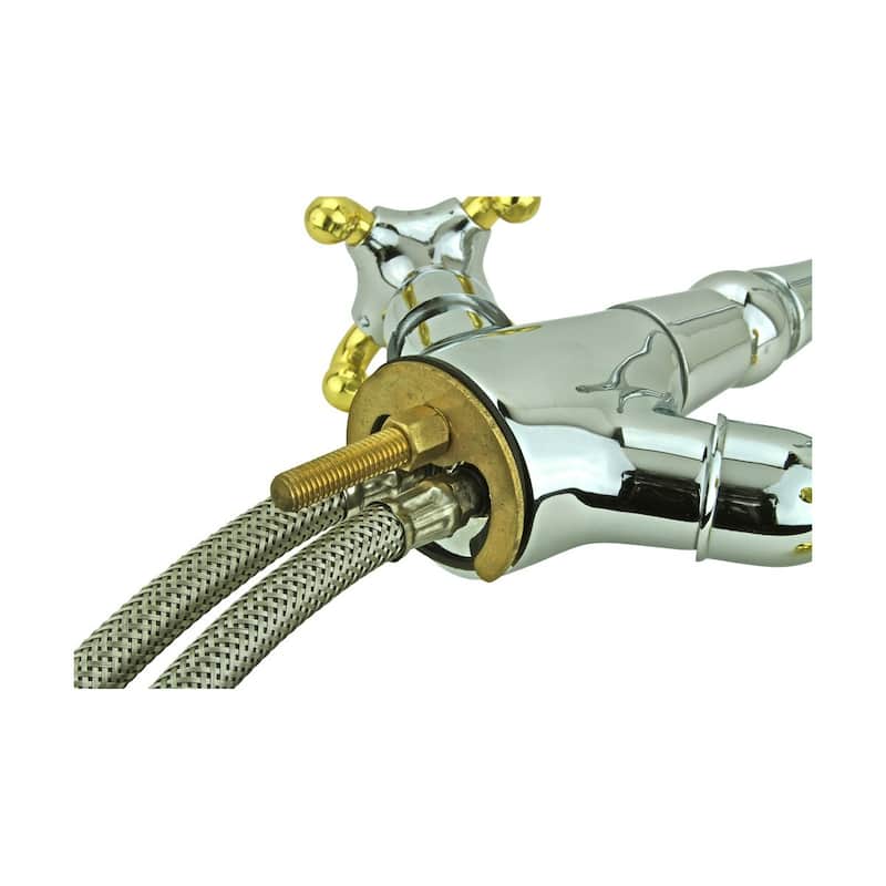 Kitchen Faucet Gooseneck Swivel Chrome Single Hole 2 Handles| Renovator's Supply