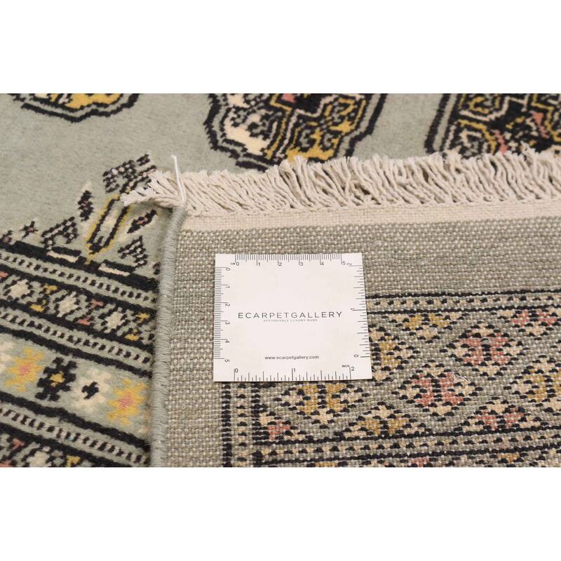 Finest Peshawar Bokhara Green Rug 5'7" x 7'9" - 5'7 x 7'9