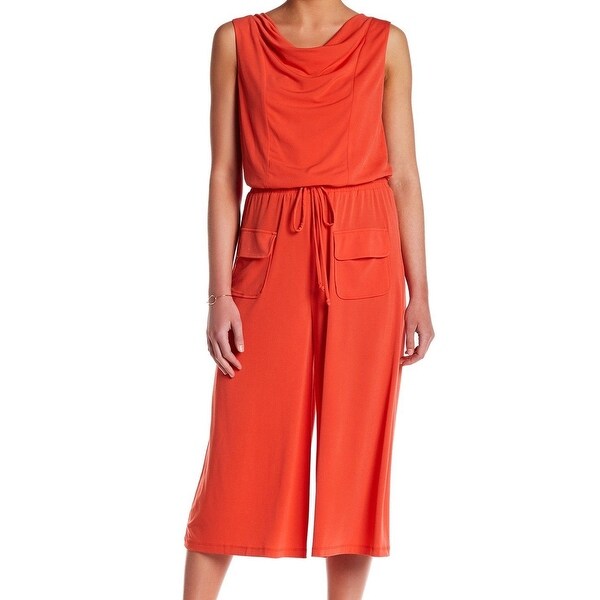 vince camuto orange jumpsuit