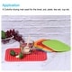 preview thumbnail 5 of 7, Silicone Dish Drying Mat, 8.5"x6" Under Sink Drain Pad Heat Resistant - 8.5 x 6 x 0.24 inch