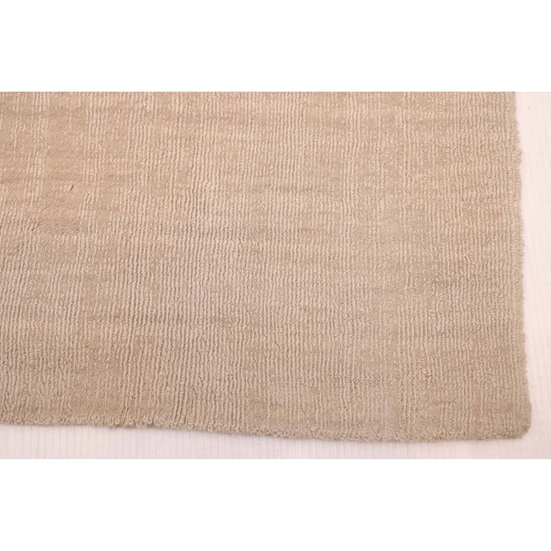 ECARPETGALLERY Hand Loomed Kashkuli Gabbeh Light Khaki Wool Rug - 9'11 x 13'0