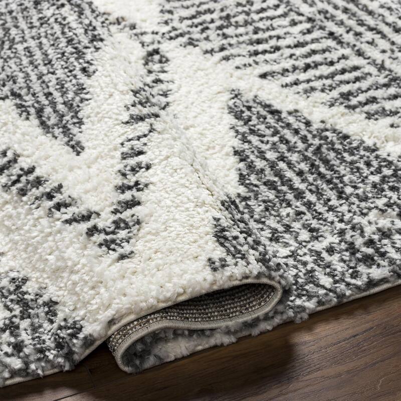 Livabliss Deluxe Shag Moroccan Tribal Area Rug