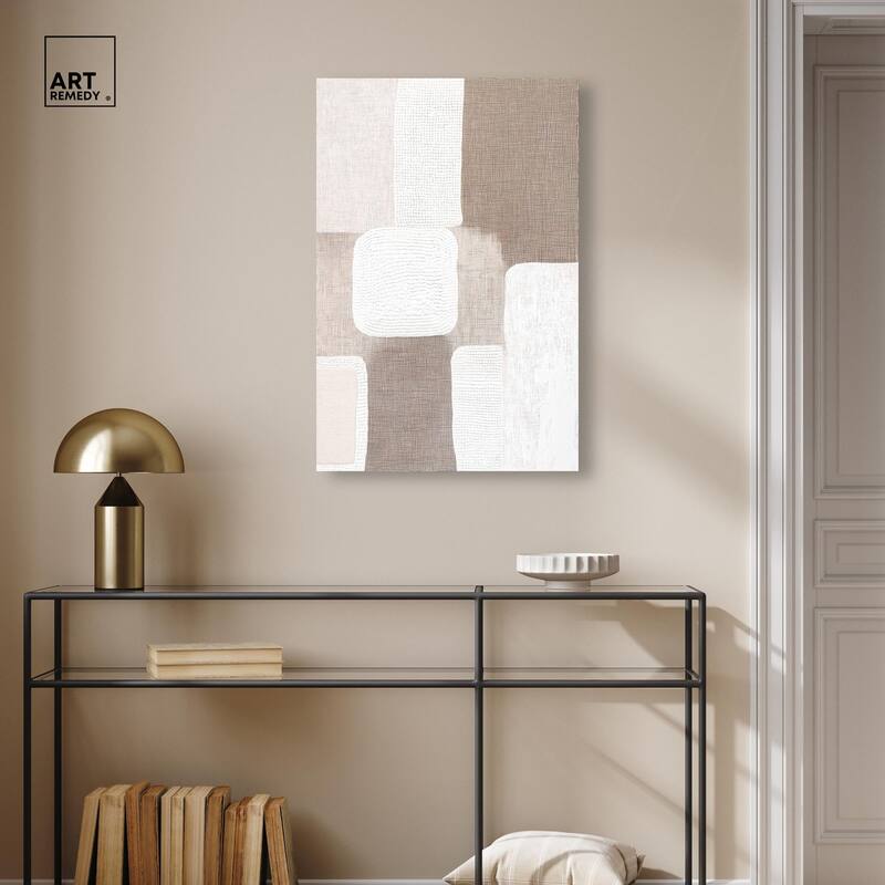 Stucco Squares I Canvas by Art Remedy, Gallery Wrapped