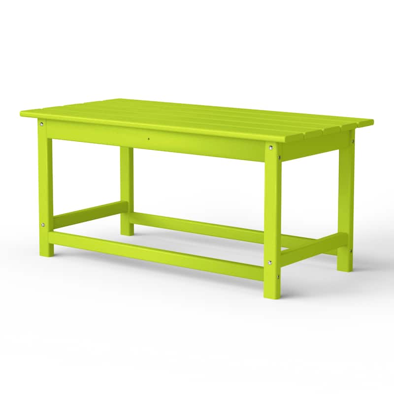Laguna Hdpe All Weather Outdoor Patio Rectangular Coffee Table