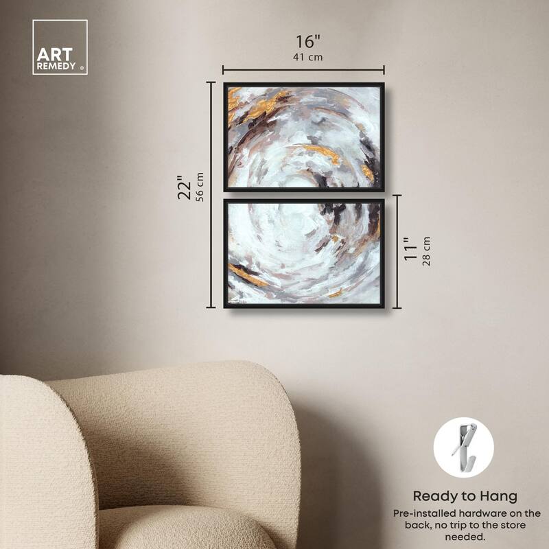 Cyclone Art Canvas Set of 2 by Art Remedy