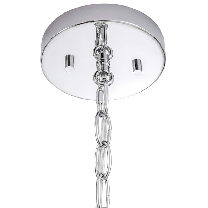 Madison Park Signature Elegenza 6-light Chandelier with Fabric Drum Shades