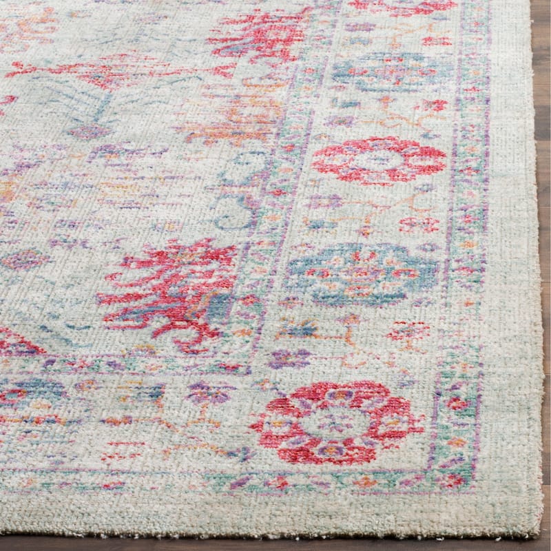 SAFAVIEH Windsor Jane Shabby Chic Cotton/ Polyester Distressed Rug