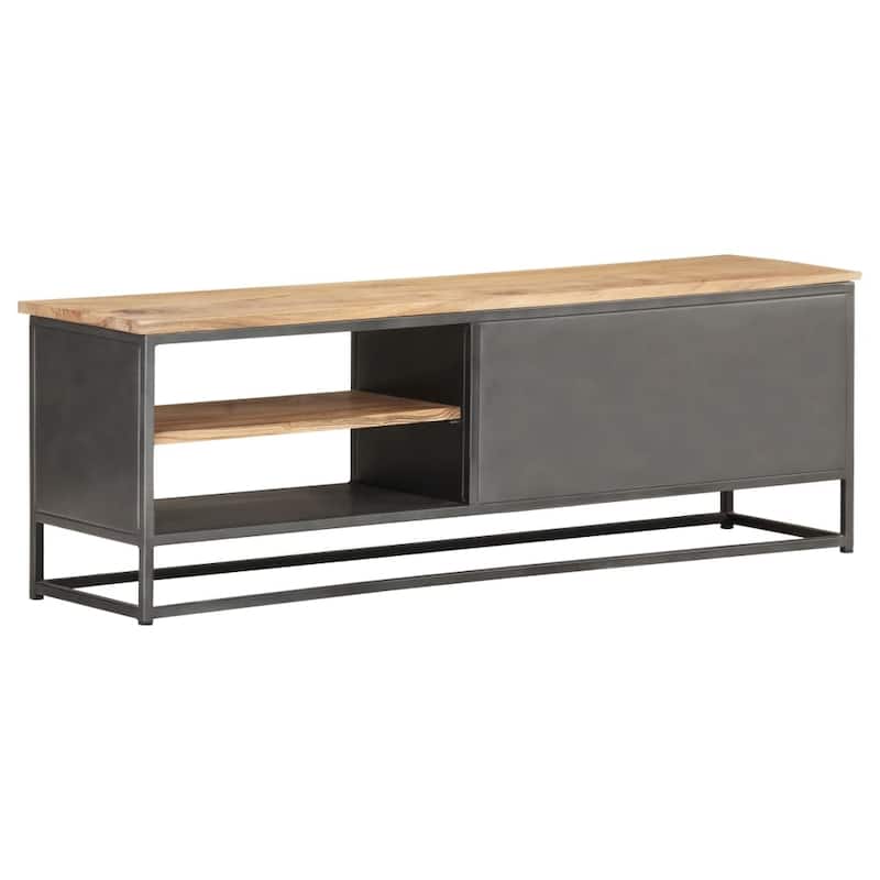 vidaXL TV Stand 47.2"x11.8"x15.7" Solid Wood Acacia