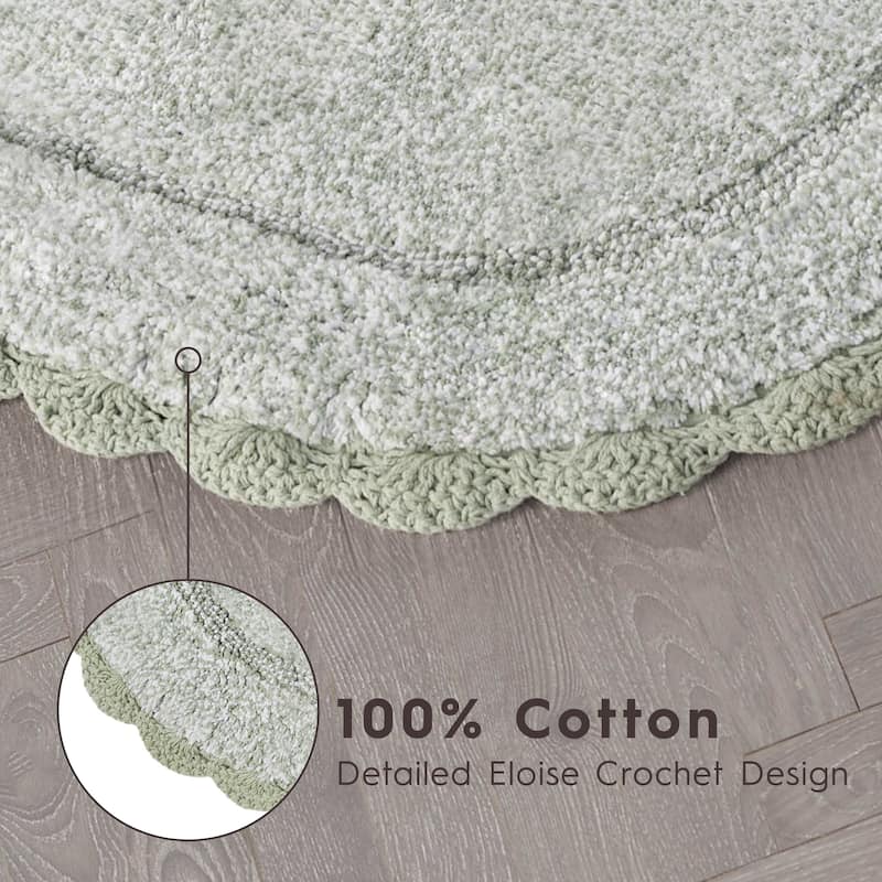 Laura Ashley Eloise Crochet Border Bath Mat