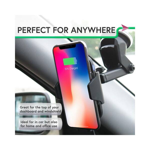 Shop Black Friday Deals On Insten Auto Opening Smart Motion Sensor Wireless Charging Car Mount Quick Charge Phone Holder Usb 3 0 Car Charger Suction Arm Overstock 23613959
