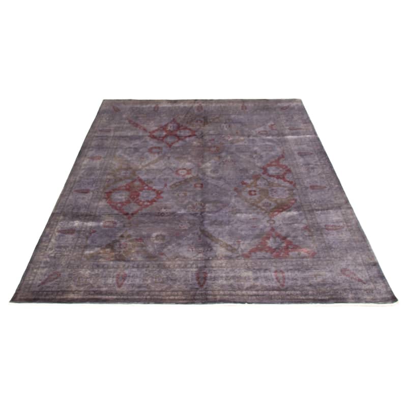 ECARPETGALLERY Hand-knotted Vibrance Grey Wool Rug - 7'9 x 10'2