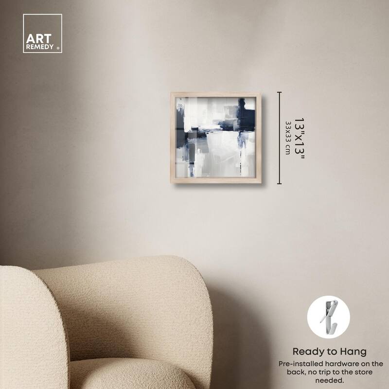 Porcelain Blue on White II Shadowbox by Art Remedy