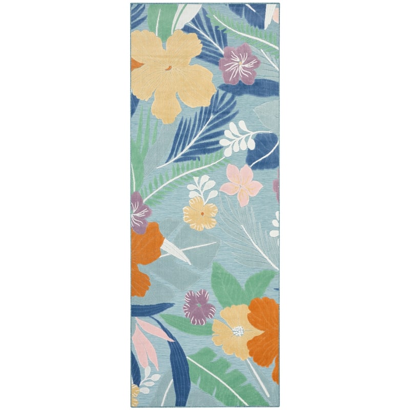 Nourison Suncoast Indoor/Outdoor Floral Area Rug.