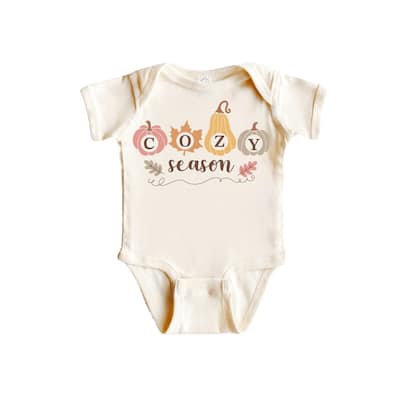 Cozy Season Pumpkin Fall - Baby Boy Girl Clothes Infant Bodysuit Funny Cute Newborn