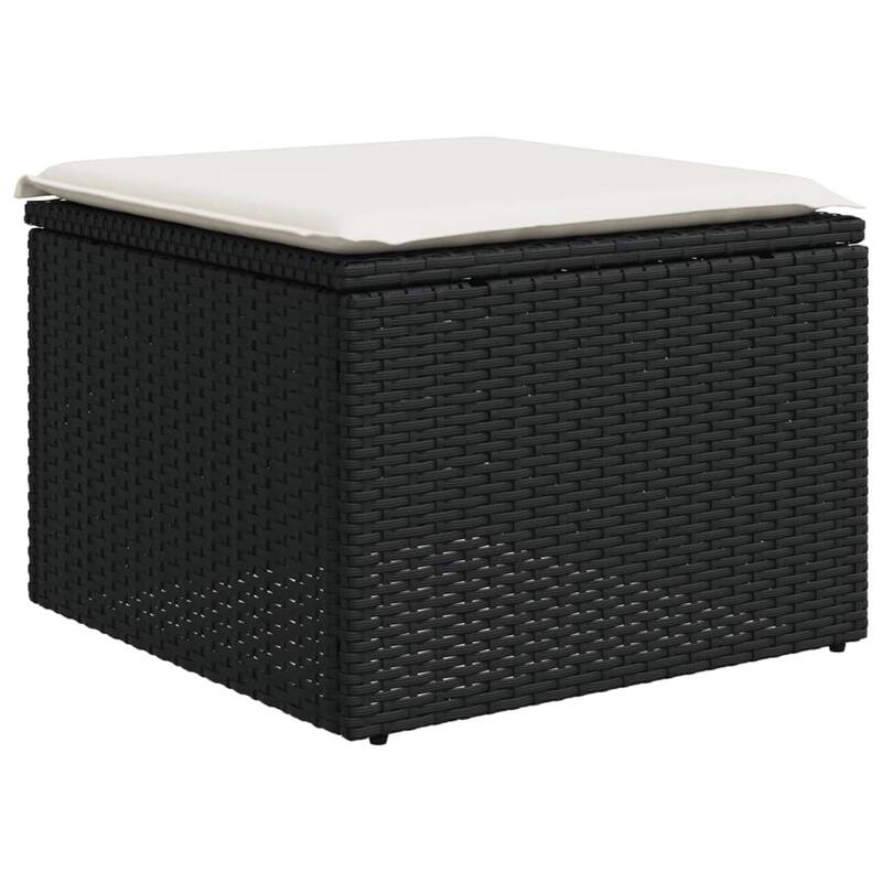 vidaXL Garden Sofa Set PE Rattan Large Adjustable Feet