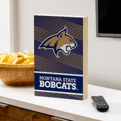 Montana State University Wooden Tabletop Mantel Shelf Sign