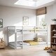 preview thumbnail 37 of 45, Artsy Solid Wooden Twin over Twin Bunk Bed with Ladder, Upper and Bottom Bed Platforms crafted with Strengthened Slats