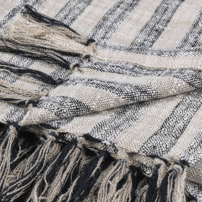 Villa by Classic Home Linna 100% Cotton 50x70 Throw Blanket Blanket
