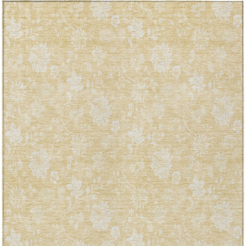 HomeRoots Floral Transitional Rectangle Outdoor Rug
