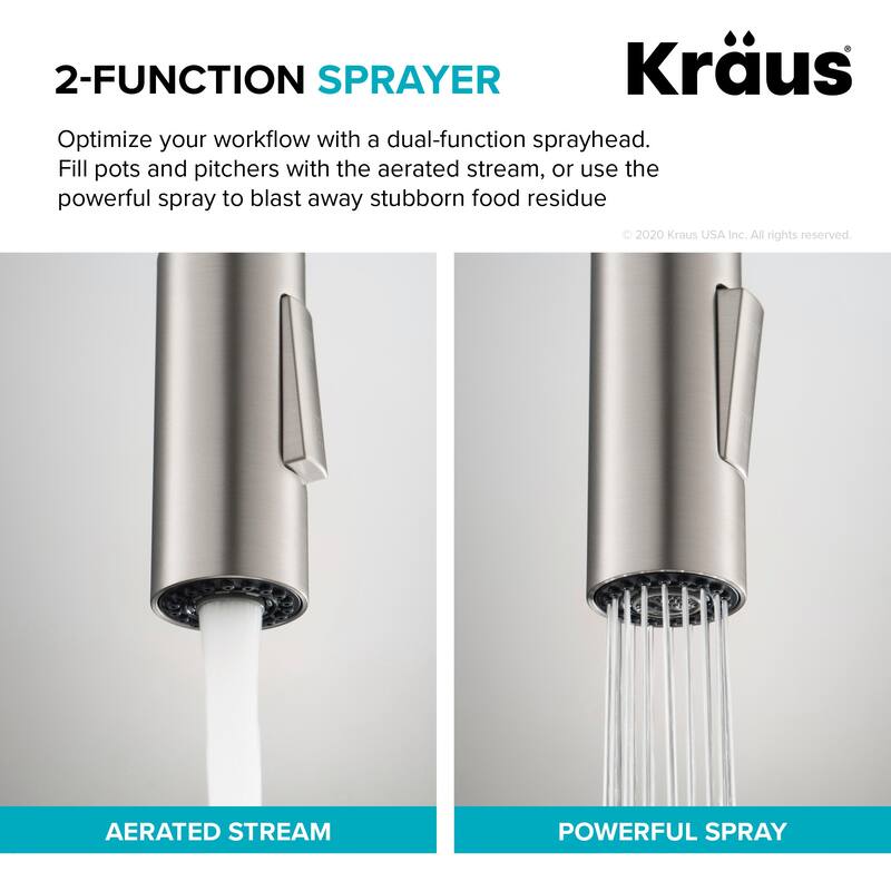 Kraus Oletto 1.8 GPM Single Handle Pull-Down Kitchen Faucet