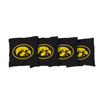 Iowa Hawkeyes Black Cornhole Bags