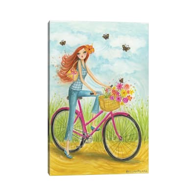 iCanvas "Sprung Bicycle Ride" by Bella Pilar Canvas Print
