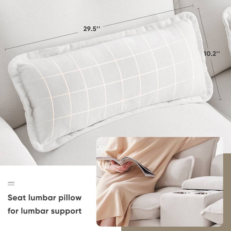 123*55" Modern U-shaped Sofa