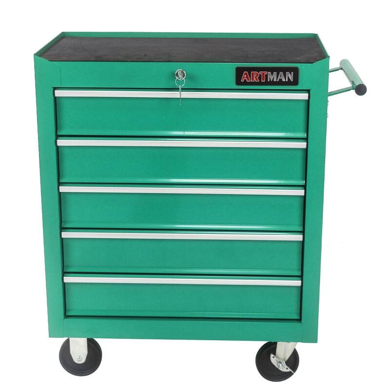 5-Drawer Rolling Tool Cart with Wheels Garage Storage Tool Chest