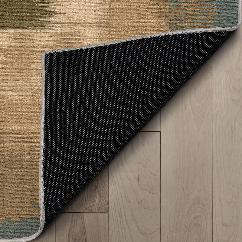 Well Woven Apollo Border Modern Abstract Flat-Weave Rug