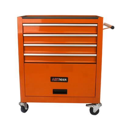 Versatile 4-Drawer Tool Cart with Smooth Mobility and Superior Storage