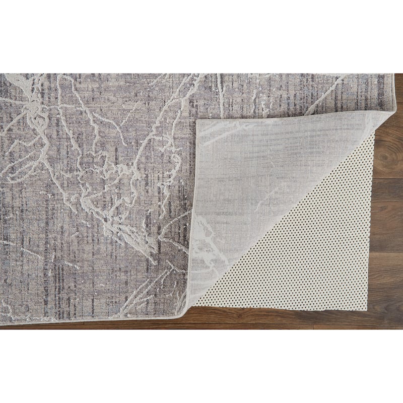 Inger Modern Marble Beige/Ivory Area Rug