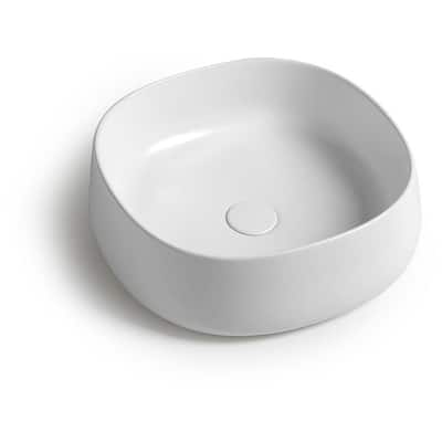 WS Bath Collections Mood JU 42.42 Mood 17-11/16" Square Ceramic Vessel