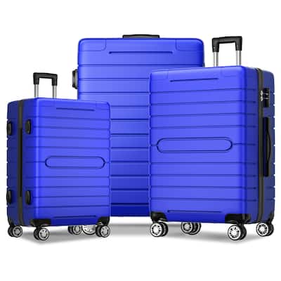 3-Pcs Luggage Sets, Trunk Set, ABS Lightweight Suitcase Sets with TSA Lock & Spinner Wheels, 20in/24in/28in